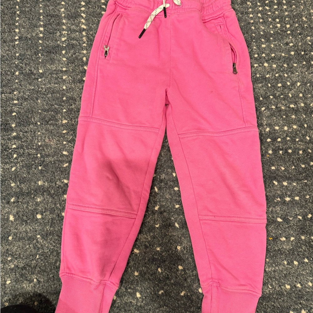 Hanna Andersson Vibrant Pink Kids Joggers